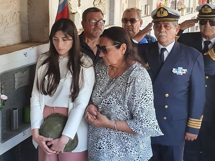 El casco del conscripto naval 𝐃𝐚𝐧𝐢𝐞𝐥 𝐒𝐢𝐫𝐭𝐨𝐫𝐢 retornó a suelo entrerriano